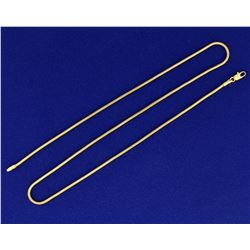 Italian Made Snake Link Neck Chain in 18K Yellow Gold
