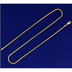 Italian Made Snake Link Neck Chain in 14K Yellow Gold