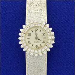 Antique Women's Diamond Watch in 18K White Gold