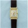 Image 1 : Vintage Men's Hamilton Watch in 14K Solid Gold Case and Diamond Face