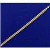 Image 1 : Designer Double Strand Geometric Rope Style Bracelet in 14K Yellow Gold