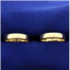 Image 1 : Two Gold Stacking Band Rings in 14K Yellow Gold