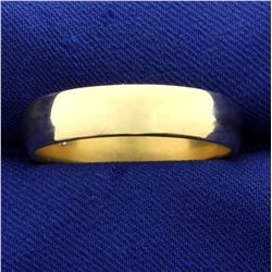 Men's Gold Wedding Band Ring in 14K Yellow Gold