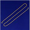 Image 1 : 18 1/4 Inch Twisting Rope Link Neck Chain in 14K Yellow Gold