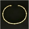 Image 2 : Italian Made Designer Cuff Bracelet in 14K Yellow Gold