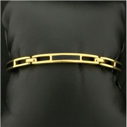 Designer Onyx Link Bracelet in 18K Yellow Gold