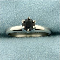 Natural Alexandrite Solitaire Ring in Platinum