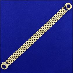 7 Inch Panther Link Bracelet in 18K Yellow Gold