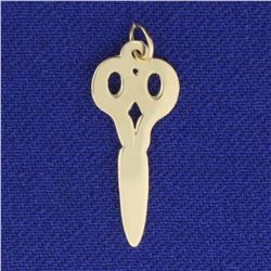 Scissor Charm in 14K Yellow Gold