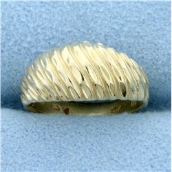 Small Dome Ring in 10K Yellow Gold