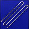 Image 1 : 19 1/2 Inch Rope Style Neck Chain in 14K Yellow Gold