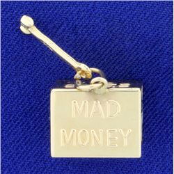 Mad Money in Emergency Break Glass Charm in 14K Yellow Gold