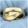Image 4 : Modern Abstract Style Ring in 14K Yellow Gold