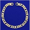 Image 1 : Designer Link Bracelet in 14K Yellow Gold