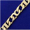 Image 2 : Designer Link Bracelet in 14K Yellow Gold