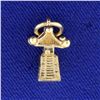 Image 2 : Traditional Asian Temple or Shrine Charm or Pendant in 14k Yellow Gold