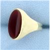 Image 2 : 10ct Garnet Ring in 10k Yellow Gold
