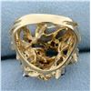 Image 4 : Custom Designed Multi Colored Topaz Ring in 14K Yellow Gold