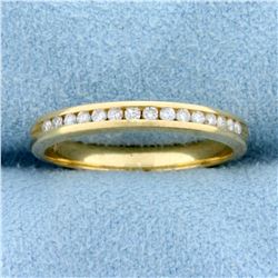 .15ct TW Channel Set Diamond Wedding Band Ring in 14K Yellow Gold