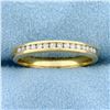 Image 1 : .15ct TW Channel Set Diamond Wedding Band Ring in 14K Yellow Gold