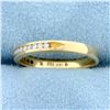 Image 2 : .15ct TW Channel Set Diamond Wedding Band Ring in 14K Yellow Gold