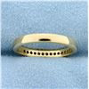 Image 4 : .15ct TW Channel Set Diamond Wedding Band Ring in 14K Yellow Gold