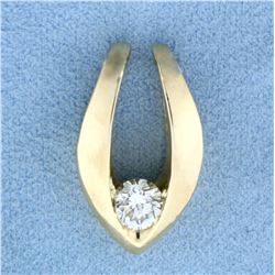 2/3ct Diamond Solitaire Slide in 14K Yellow Gold