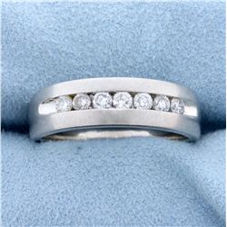1/2ct TW Diamond Wedding or Anniversary Band Ring in Platinum