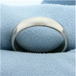 Men's 5mm Wedding Band Ring in 14K White Gold