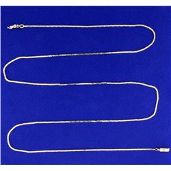 Italian-Made 33 Inch Cobra Neck Chain in 14K Yellow Gold