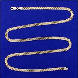 25 Inch Bismark Link Neck Chain in 14K Yellow Gold