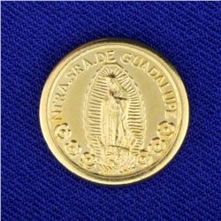 Our Lady of Guadalupe Gold Coin in 14K Yellow Gold