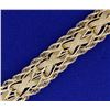 Image 2 : 7 1/8 Inch Wide Designer Bracelet in 14K Yellow Gold