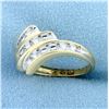 Image 2 : 1/4ct TW Diamond Ring in 10K Yellow and White Gold