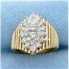 Image 1 : 1ct TW Diamond Cluster Ring in14 K Yellow Gold