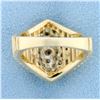 Image 4 : 1ct TW Diamond Cluster Ring in14 K Yellow Gold