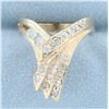 Image 1 : 1/2ct TW Designer Diamond Ring in 14K Yellow Gold