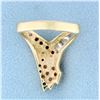 Image 4 : 1/2ct TW Designer Diamond Ring in 14K Yellow Gold