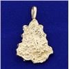 Image 2 : Heavy Gold Nugget Pendant in 14K Yellow Gold