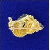 Image 2 : Seashell Diamond Pin in 18K Yellow Gold