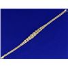 Image 1 : 7 Inch Graduated Rope Style Diamond Bracelet in 14K Yellow Gold
