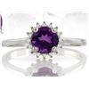 Image 1 : Starburst Amethyst Ring in Sterling Silver
