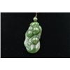 Image 2 : A Canada Jade "Peach" Pattern Pendant with String Necklace..