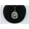 Image 1 : A Canada BC Jade "Double Fish" Pattern Pendant with String Necklace.