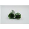 Image 3 : A Canada Jade "Bamboo, Stone and Landscape" Pattern Toothpick Holder.