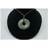 Image 1 : A "Spiral" Pattern Peace Buckle Pendant with String Necklace.
