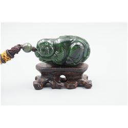 A Canada Jade "Boys" Pattern Hand Piece.