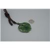 Image 4 : A Canada Jade "Double Fish" Pattern Pendant with String Necklace.