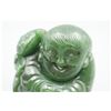 Image 2 : A Canada BC Jade "Laughing Buddha with Golden Toad" Hand Piece.