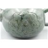 Image 2 : A Canada Jade Teapot with a Carved Chinese Character "Tea".